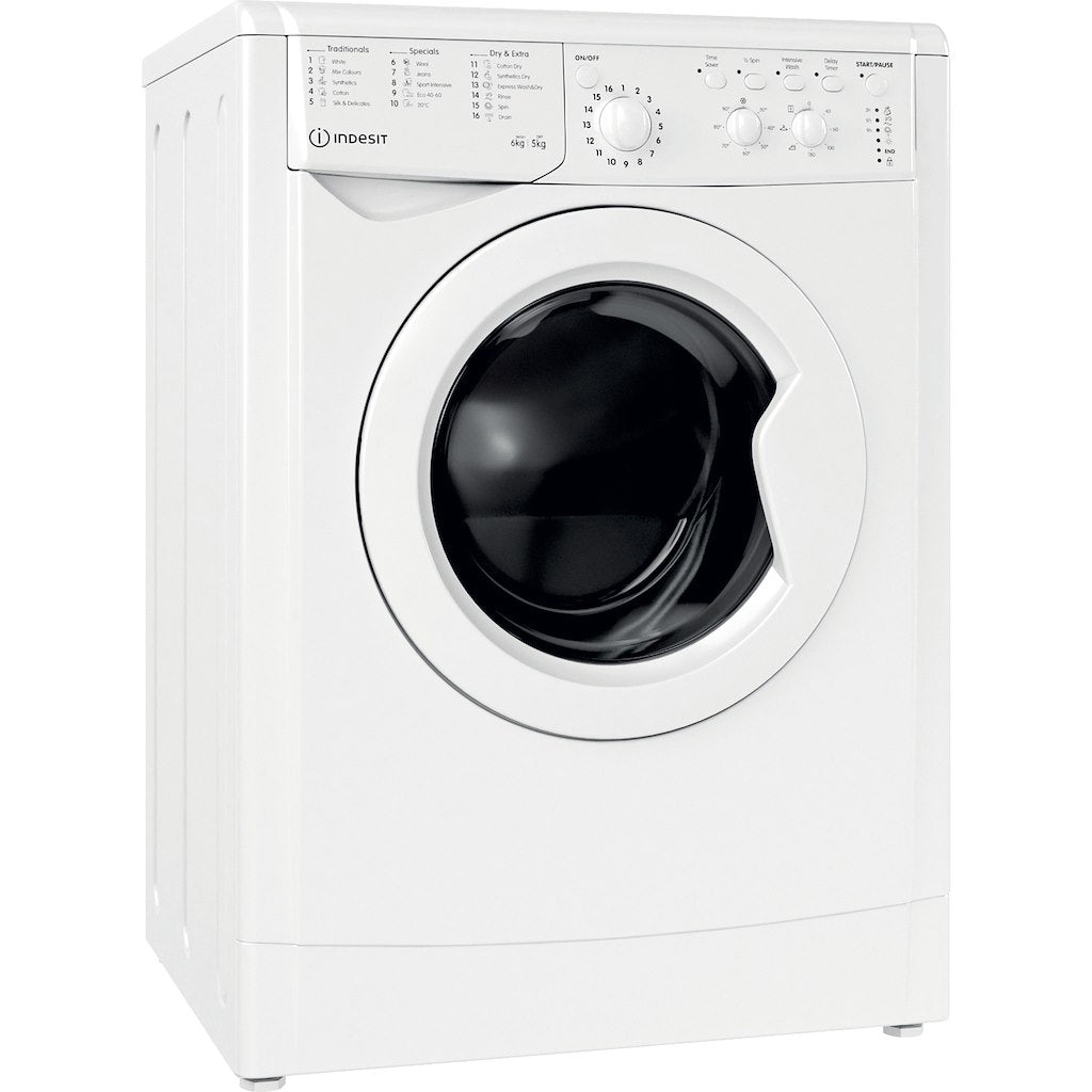 Indesit Ecotime IWDC 65125 UK N Washer Dryer - 6kg Wash 5kg Dry White –  London Appliances, image size:1024x1024