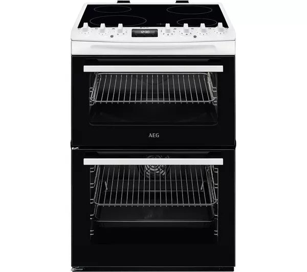 AEG CCX6740ACW 6000 SteamBake Cooker with Ceramic Hob