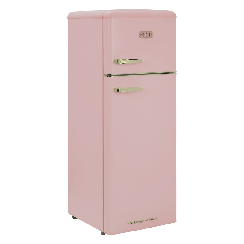 CDA Betty Tea Rose Retro 55cm Freestanding Top Mount Fridge Freezer (Discontinued)