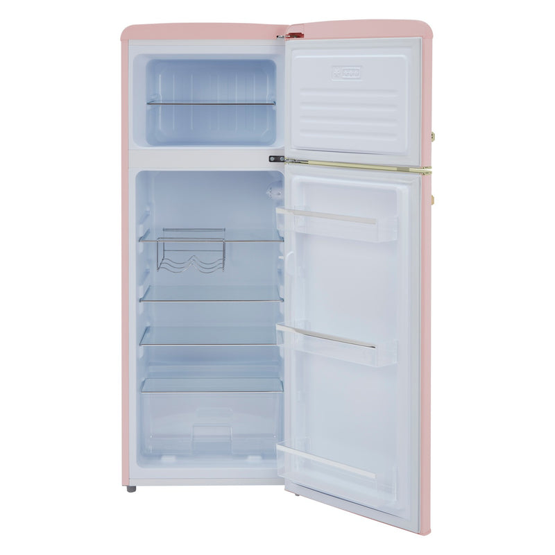 CDA Betty Tea Rose Retro 55cm Freestanding Top Mount Fridge Freezer (Discontinued)