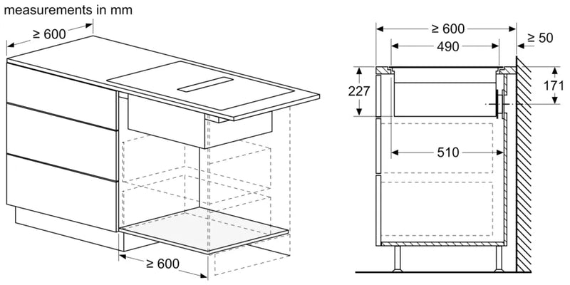 Siemens iQ 700 EX807NX68E, Induction hob with integrated ventilation system