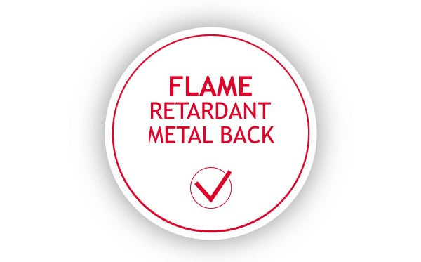 FLAME RETARDANT METAL BACK