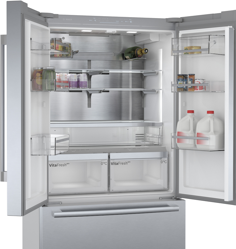 Bosch Series 8 KFF96PIEP, French door bottom freezer, multi door