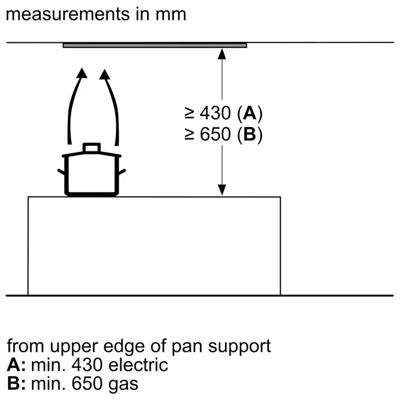 Bosch Series 6 DBB97AM60B, Integrated Design Hood
