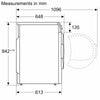 Bosch Series 6 WQG24502GB, Heat pump tumble dryer Thumbnail