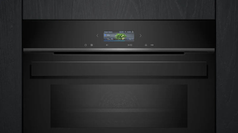 Siemens iQ 700 CM924G1B1B, Built-In Compact Oven with Microwave Function