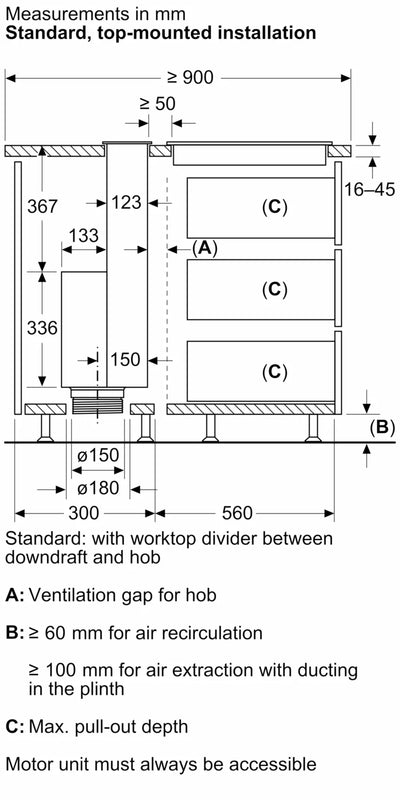 Siemens iQ 700 LD98WMM66, 90cm Downdraft Hood