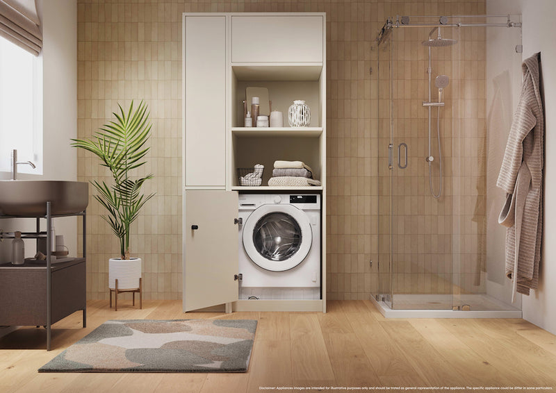 Candy BC4S496M6D8-80 9/6kg Integrated Washer Dryer with A-20%/D Energy Rating - White