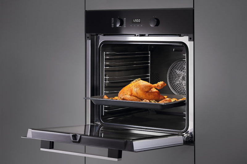 Miele H 2455 BP, Built-In Single Oven - Clean Steel