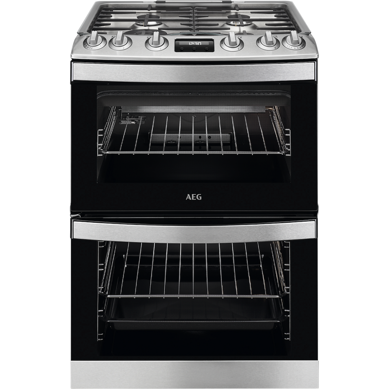 AEG CGB6131ACM Gas Cooker with Double Oven