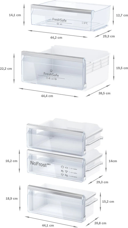 Neff N 50 KI7862SE0G, Built-in fridge-freezer - Frost Free - 60/40