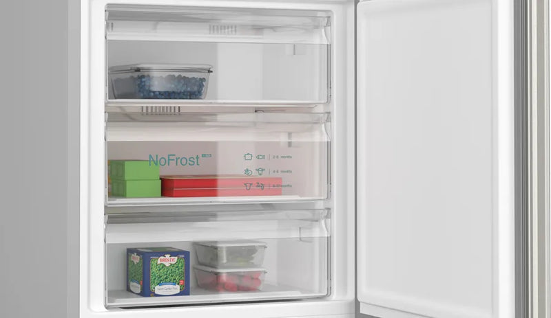 Siemens iQ 300 KG49NXIDF, Free-standing fridge-freezer with freezer at bottom