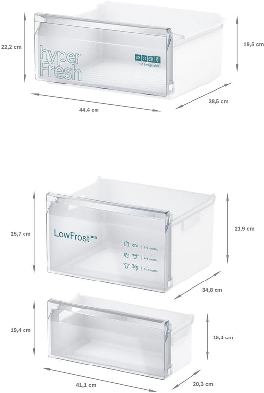 Siemens iQ 300 KI87VVFE0G, Built-in fridge-freezer
