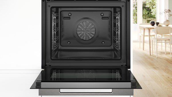 Bosch Series 8 HRG7764B1B, Built-in oven with added steam function