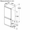 Neff N 70 KB7966DD0, built-in fridge-freezer with freezer at bottom (Discontinued) Thumbnail