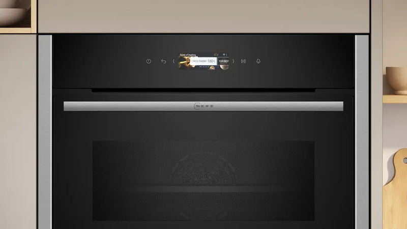 Neff N 70 C24MR21N0B, Built-in compact oven with microwave function