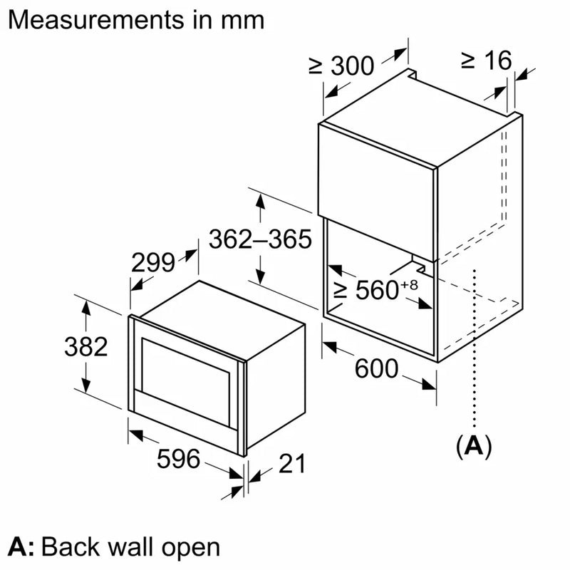 Neff N 70 NL4GR31G1B, Built-In Microwave