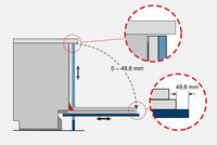 Vario Hinge – Install your dishwasher almost anywhere.