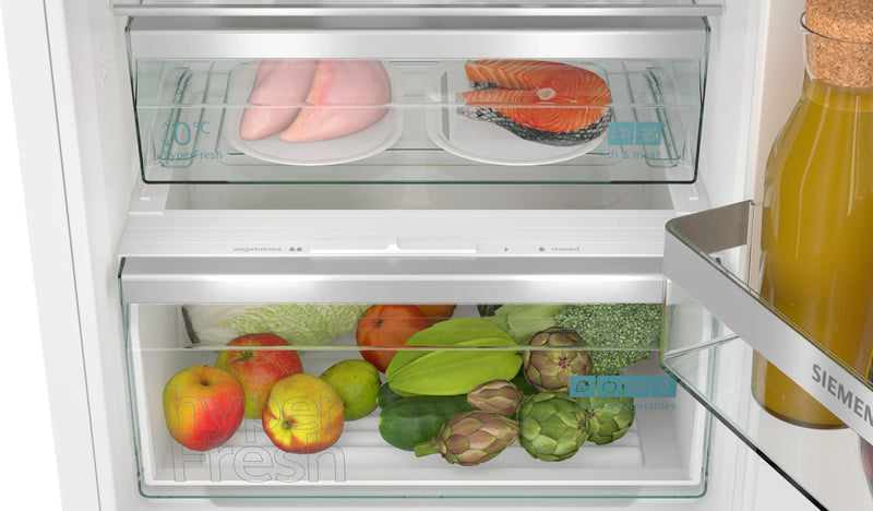 Siemens Iq300 KI96NVFD0G Fully Integrated 70/30 Fridge Freezer Frost Free with Fixed Hinge - D Rated