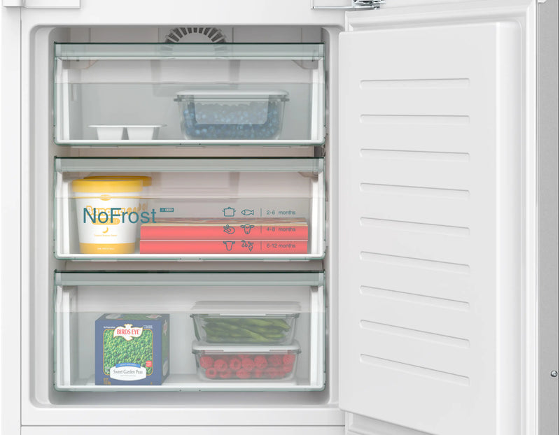 Siemens Iq300 KI96NVFD0G Fully Integrated 70/30 Fridge Freezer Frost Free with Fixed Hinge - D Rated