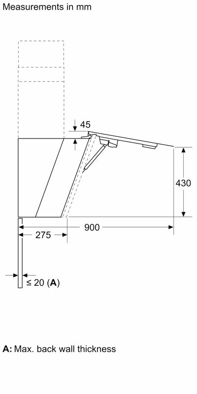 Siemens iQ 700 LC91KLT60B, wall-mounted cooker hood