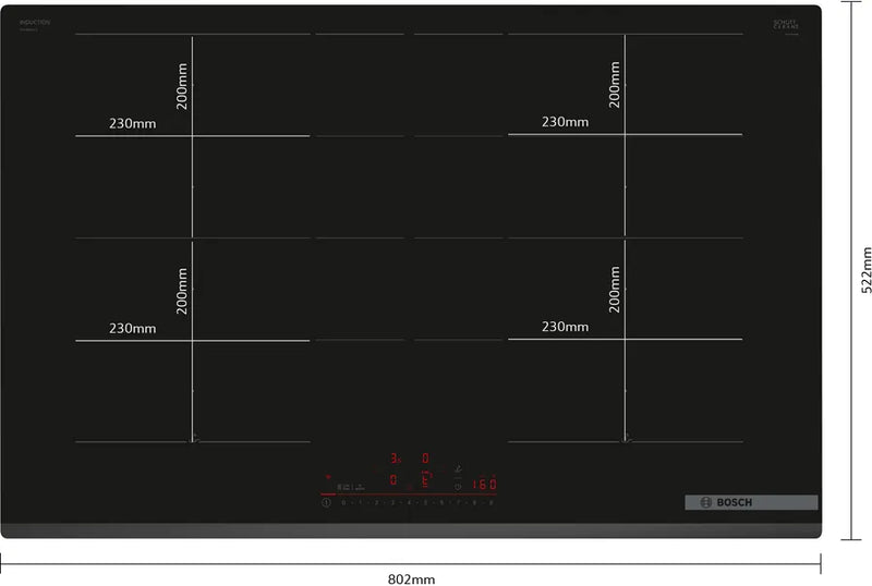 Bosch Series 6 PXY83KHC1E, Induction hob (Discontinued)