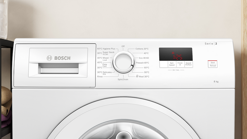 Bosch Series 2 WGE03408GB, Washing machine, front loader