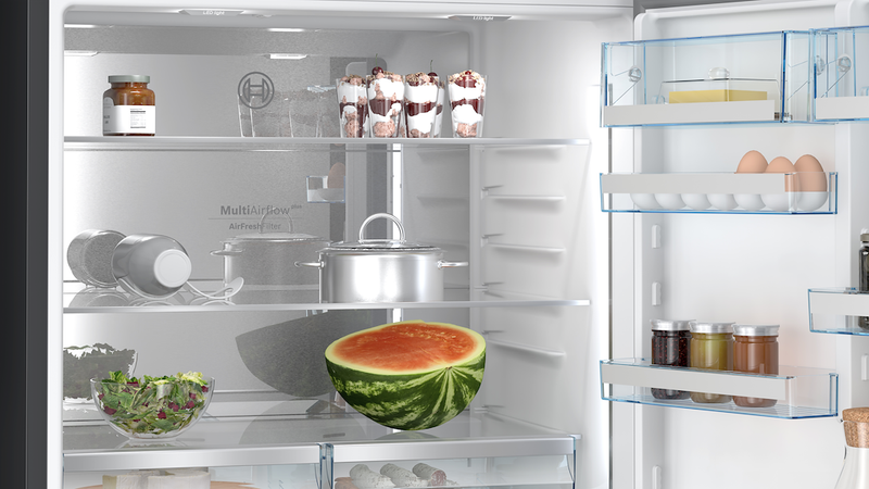 Bosch Series 8 KGP86AXB0N, free-standing fridge-freezer with freezer at bottom (Discontinued)