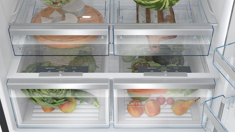 Bosch Series 8 KGP86AXB0N, free-standing fridge-freezer with freezer at bottom (Discontinued)