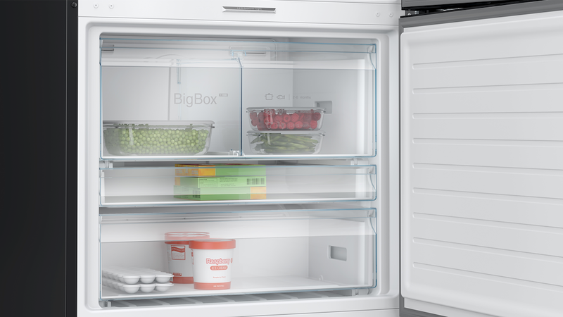Bosch Series 8 KGP86AXB0N, free-standing fridge-freezer with freezer at bottom (Discontinued)
