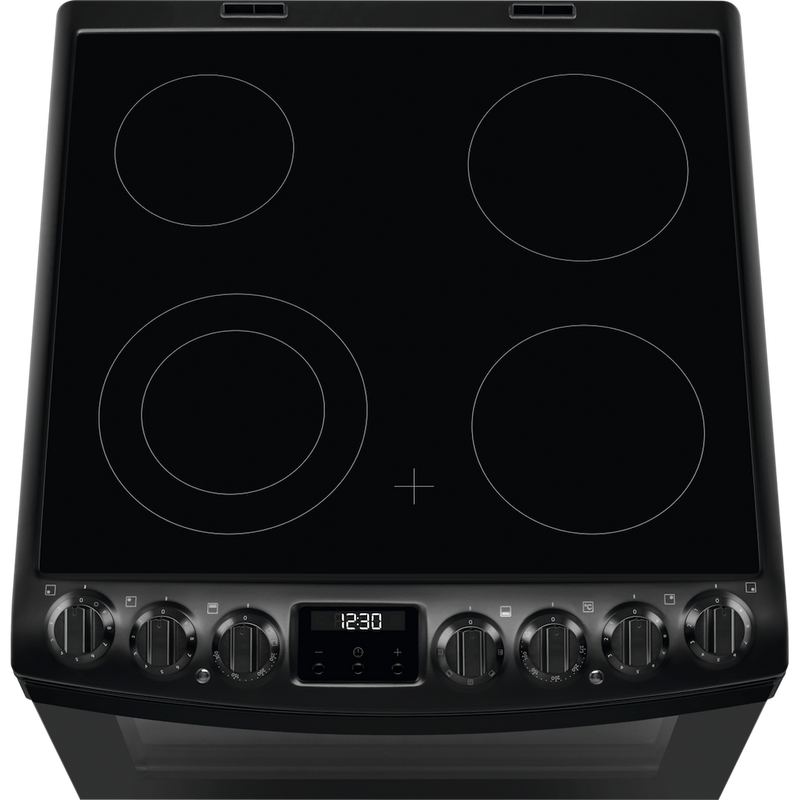 AEG CCB6741MCB 6000 SteamBake Ceramic Electric Cooker with Double Oven