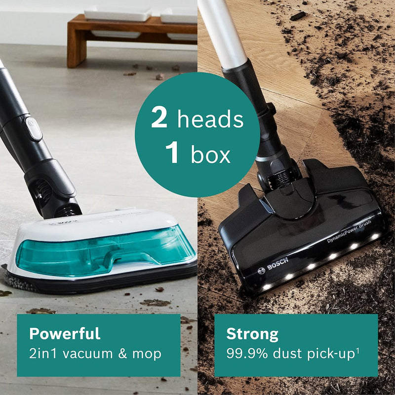 Bosch BCS71HYGGB, Cordless 2 in 1 Vacuum and Mop