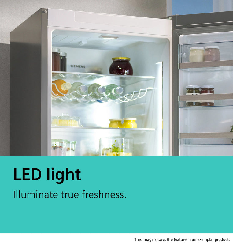 Siemens KB96NNSE0, built-in fridge-freezer with freezer at bottom
