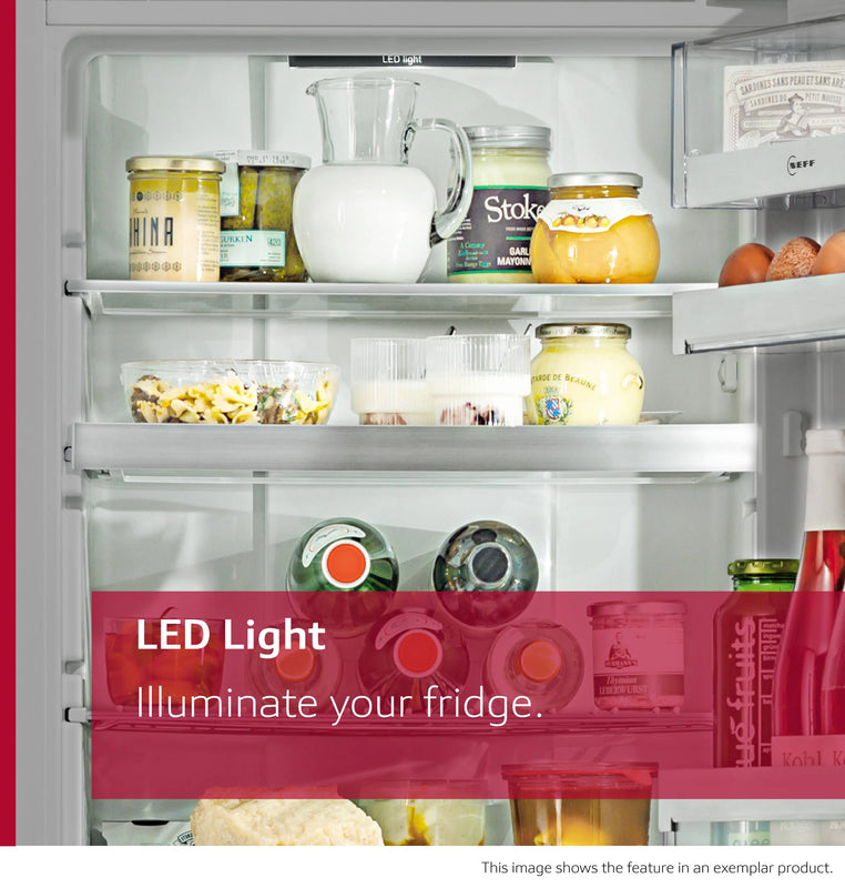 NEFF N50 KI1212FE0 Fully Integrated Larder Fridge with Fixed Hinge - E Rated