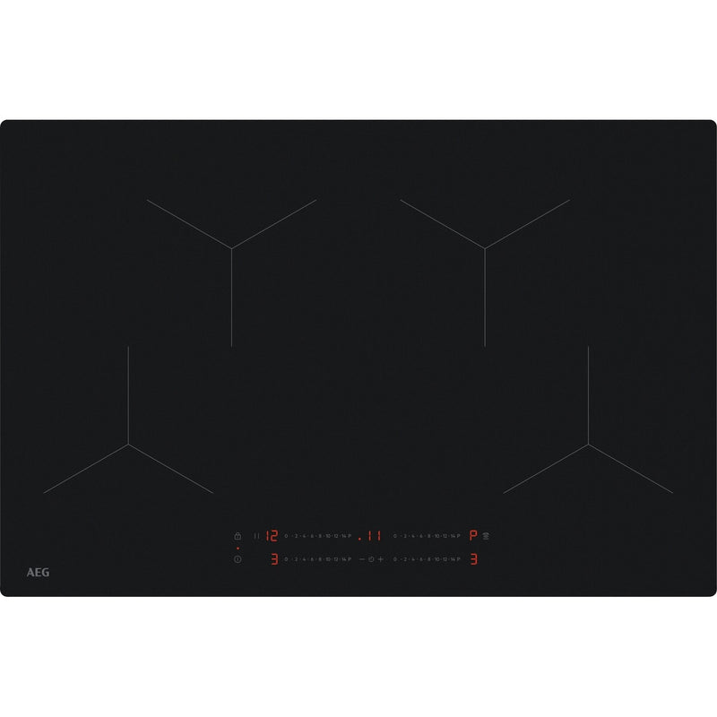 AEG TO84IA00IT SaphirMatt 80cm Induction Hob - Matt Black