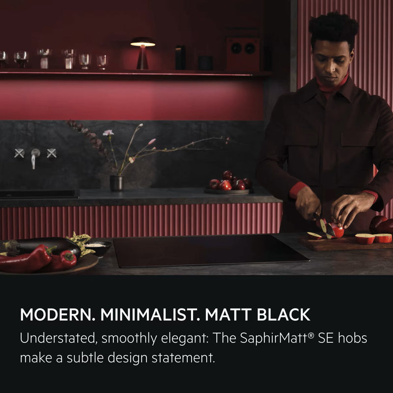 AEG TO84IA00IT SaphirMatt 80cm Induction Hob - Matt Black