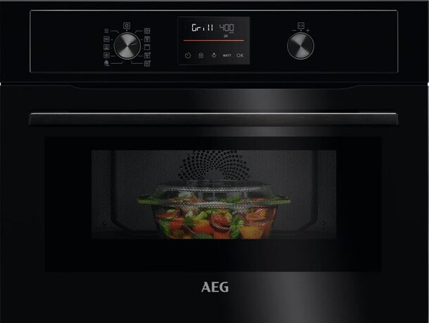 AEG KOX36506GB Built-In Combination Microwave Oven - Black