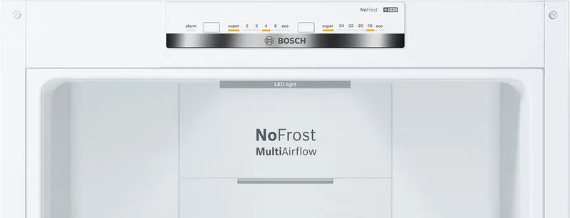 Bosch Series 4 KGN392WEBG, Free-standing fridge-freezer with freezer at bottom