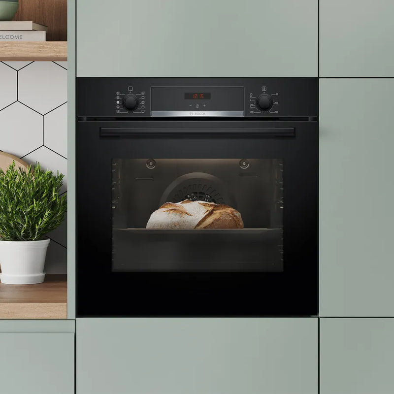 Bosch Series 4 HQA534BB3B, Built-in oven with added steam function