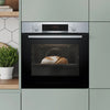 Bosch Series 4 HQA574BS3B, Built-in oven with added steam function Thumbnail