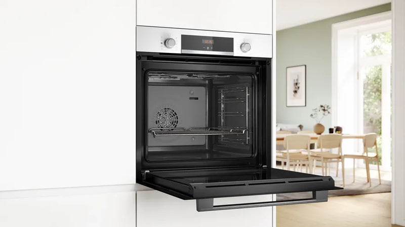Bosch Series 4 HQA534BW3B, Built-in oven with added steam function