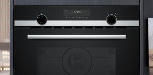 Siemens CM585AGS1B, Built-in microwave oven with hot air