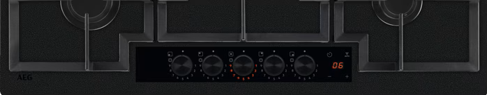 AEG HKB95341NL 90cm Gas on Glass Hob - Matt Black