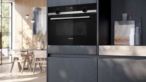 Siemens CM585AGS1B, Built-in microwave oven with hot air