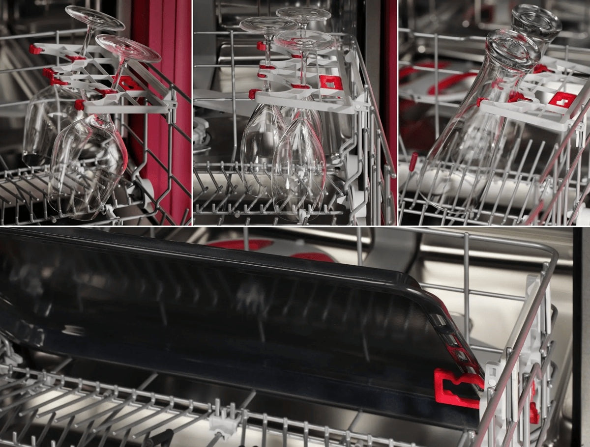 4in1 FlexHolder for stemware or tall glasses – even oven trays.