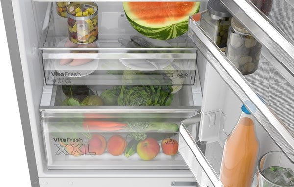 Bosch KGN392LAGG, Free-standing fridge-freezer with freezer at bottom