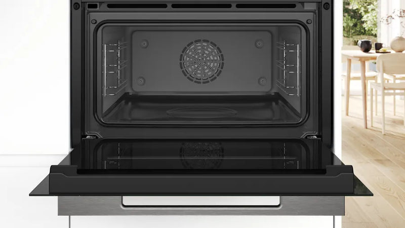 Bosch Series 8 CSG7584B1, Built-in compact oven with steam function