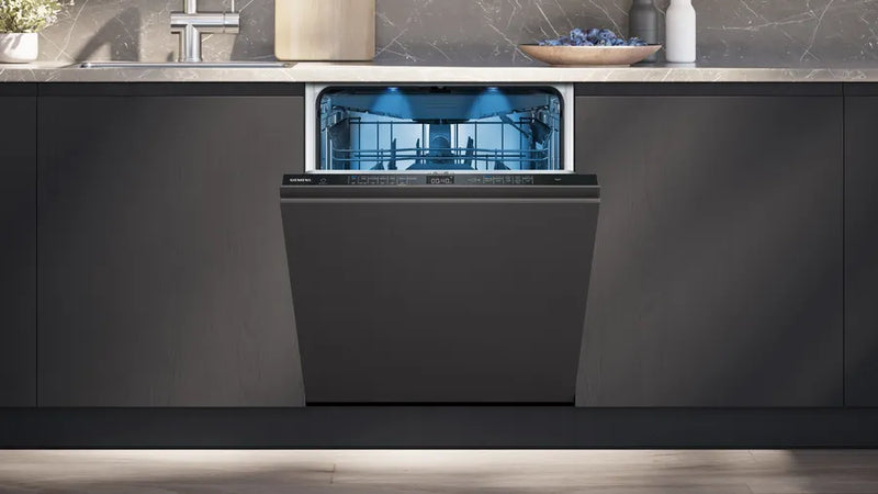 Modern kitchen with a built-in dishwasher