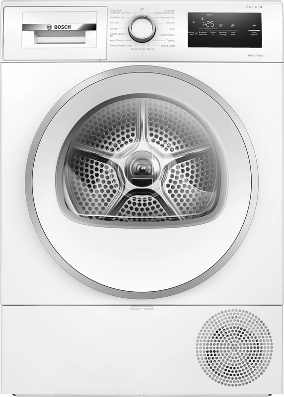 Bosch Series 4 WTH85226GB, Heat pump tumble dryer
