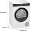 Siemens iQ 500 WQ45G203GB, Heat pump tumble dryer Thumbnail
